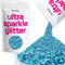 Hemway Ultra Sparkle Glitter - Ocean Blue Holographic | Chunky Metallic Flakes for Resin & Epoxy Crafts | Supplies for Tumblers, Festival, Hair, Face, Body, Eye & Nail Art Decoration | 100 g