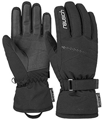 Reusch Guantes Hannah R-Tex XT Mujer, Negro, Plata, 6.5