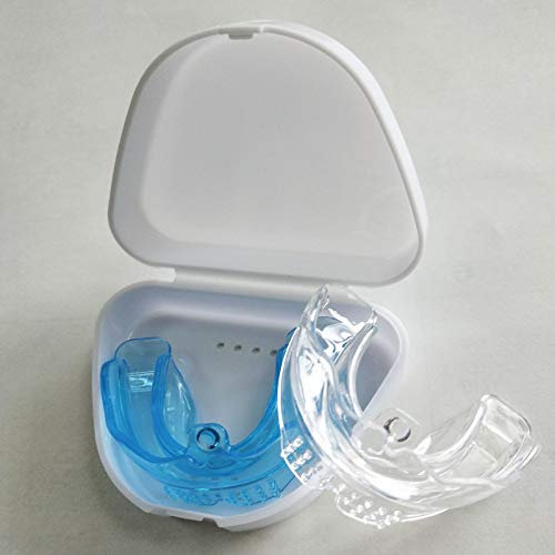 XJTY Zahnschiene,Aufbewahrungsbox,TPE 4D Transparent Zahnschutz,BPA Frei, Verhindern Effektiv Zähneknirschen, Verbessert Schnarch und Atmungshilfe,Schützt Zähne, Zahnfleisch & Kiefer.(2 Stücke)