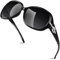 GQUEEN Übergroße Polarisierte Sonnenbrille Damen UV400 Schutz Vintage Fashion Trendy Sonnenbrille