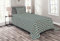 ABAKUHAUS Stammes Tagesdecke Set, Funky Traditionelle Kultur, Set mit Kissenbezügen Weicher Stoff, 170 x 220 cm, Himmelblau und Blasse Pfirsich