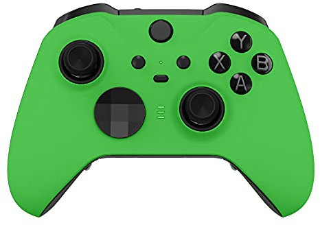 eXtremeRate Cover Custodia per Xbox Elite Series 2 Controller Model 1797,Copertura Frontale Scocca Guscio Ricambio per Xbox Elite Series 2 Controller Wireless Core&2 Anelli-Verde