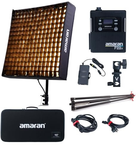 Aputure Amaran F22x 200 W Flexible LED Studio Éclairage photo continu 2500 K-7500 K Prend en charge APP Contrôle DMX 9 Éclairage intégré FX
