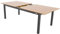 Doppler Ausziehtisch Expert Holzoptik Anthrazit 220/280x100 I Gartentisch ausziehbar I Gartenmöbel Aluminium I Terassenmöbel außen I Outdoortisch für Terrasse & Balkon I Wetterfest & robust