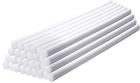 EKKJNQ Heißklebestifte, 30 Stück Bunte Heißklebestifte Heißklebestifte DIY Bastelklebestifte 7 x 200, 11x200 mm für Heißklebepistole (Milchweiß 11mm)