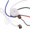 AMIUHOUN Kit de interruptor de ventilador de techo de 3-4 hilos, interruptor de control de velocidad, interruptor de control de velocidad ZE-208S con cuerda