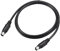 sourcing map PS/2 Mouse and Keyboard Extension Cable 6 Pin 3.28 Feet Male to Male for PC,Black