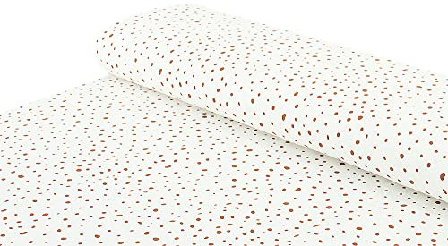 Baumwoll - Jersey Stoff Punkte rot - Meterware ab 25 cm x 150 cm - Stoff zum Nähen