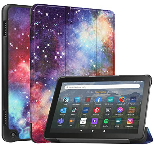 Case2go - Custodia per tablet compatibile con Amazon Fire 8 HD (2022) - copertine per tablet - tpu Caso - Galassia