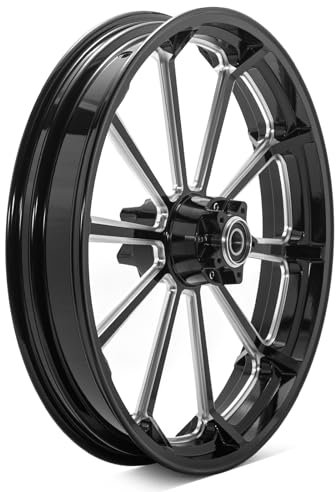 TARAZON 21x 3.5 Schwarz Rad Vorderrad Felge für Harley Touring Road King Street Glide Road Glide Electra Glide 1984-1999 Softail Standard Custom Night Train Springer Heritage Fatboy Deluxe Deuce