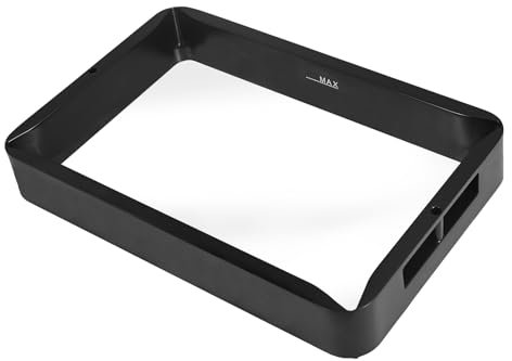 3D-Drucker Harzbehälter für Anycubic Photon Mono M5S / M5S Pro, 10,1 Zoll Metall-Harzbehälter mit Vorinstallierter ACF Trennfolie für 3D-Harzdrucker Teile und Zubehör, schwarz