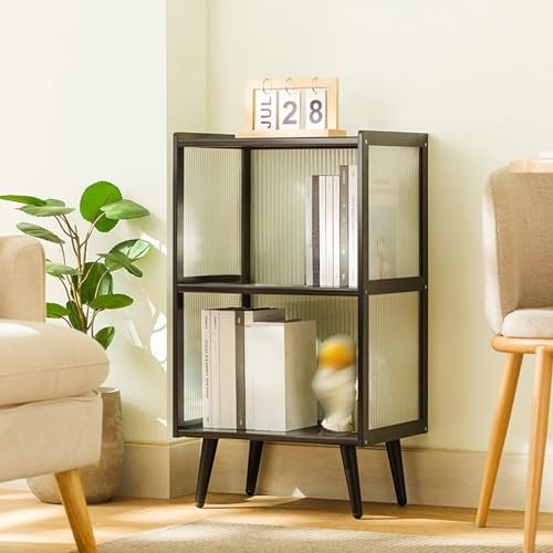 Acrylvitrine Transparent Staubdicht Schutz Vitrine für Sammlerstücke Kleine Stellfläche Glasvitrine