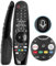 Mando a Distancia de Repuesto Inteligente para TV LG, Magic Remote AN-MR20GA, AKB75855501, con Control de Voz, Función de Ratón, Botones para Netflix y Amazon