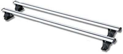 Dach Rack Gepäck Für Peugeot 308 Abschließbarer Dachrelingträger Dachgepäckträger Limousine Querträger Querträger 2 Stück Aluminium Silber Racks Träger Auto(Silber)