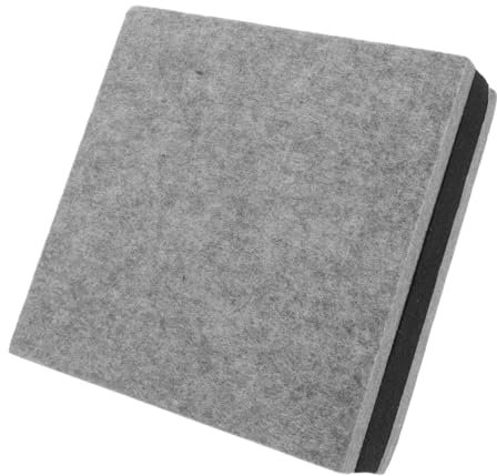 Kisangel Dampening Sound Pads for Monitors Noise Cancelling Speaker Stabilizer Durable Insulation Base for Subwoofer Easy Clean Design Grey