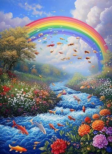 Rainbow Jigsaw Puzzles for Adults 200 Piece Jigsaw Puzzles for Adults 200 Pieces Jigsaws Puzzle Flower Educational Games, Stress Relief Fun Smart Games, Gifts for Friends Family, Home Decoration g-514