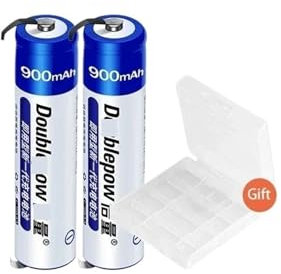 AAA 900mah 1.2V Rechargeable Battery Ni-MH Cell with Welding Tabs Electric Shaver Toothbrush Razor Accessories - Compatible with Philips(1PCS)