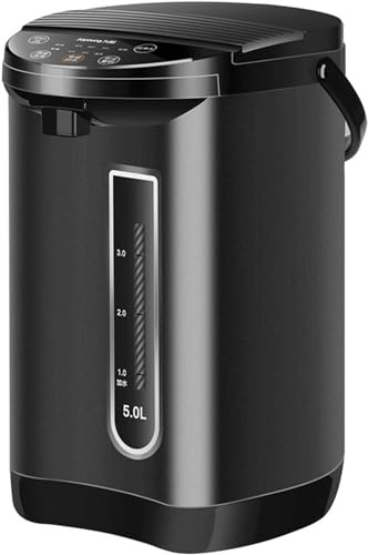 MESOVFCA Instant Hot Water Dispenser, Stainless Steel Thermo Pot, 6 Temperature Settings, Child Safety Lock, 3 Dispensing Modes, Rotatable Base, 24H Timer, Re-boil Function