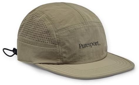 Puresport Olive Running Cap, Adjustable Water-Repellent Sports Hat