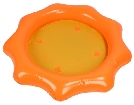 RASTKY Heller Pool-Spieltisch in Sonnenblumenform, Vielseitig Einsetzbar für Snacks, Getränke, Spiel für Wasseraktivitäten, und Erwachsene