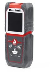 Einhell Laser-Distanzmesser TC-LD 50 (bis 50 m, Messreferenz Vorder-, Hinterkante oder Anschlagplatte, Pythagoras- und Absteck-Funktion)