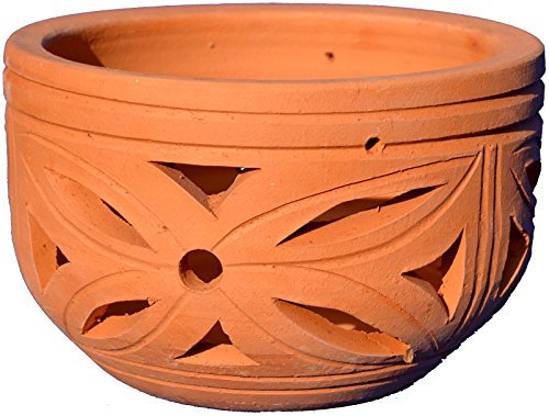 Pot pour orchidée en argile perforée pour vos orchidées de 15, 18 cm, fait à la main (pot de 18)