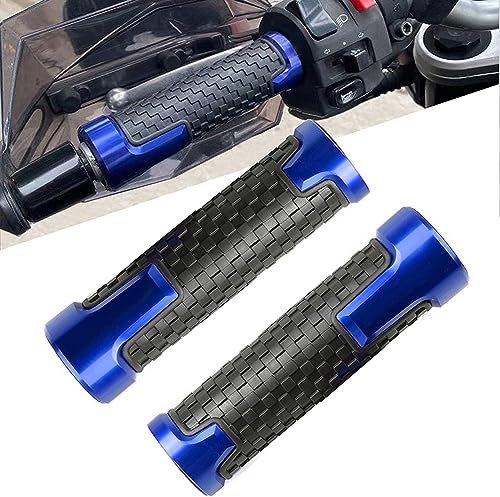Motorrad Lenkergriffe 22mm 7/8''Griff Griffgummis Für Suzuki SV650 SV 650 SV650S SV650X SV650A(Blau)