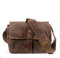 SYF&DJN Rétro Appareil-Photo en Cuir véritable Sac étanche Photographie Paquet pour DSLR épaule Cnavas Cas pour Sony Nikon Canon,café