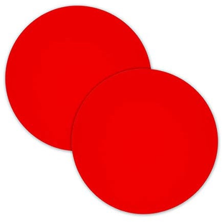 Lot de 2 tapis de cuisson multi-usages en silicone anti-adhésif pour four à micro-ondes, tapis de cuisson en silicone pour fond de four, tapis de four à micro-ondes résistant à la chaleur (Rouge)