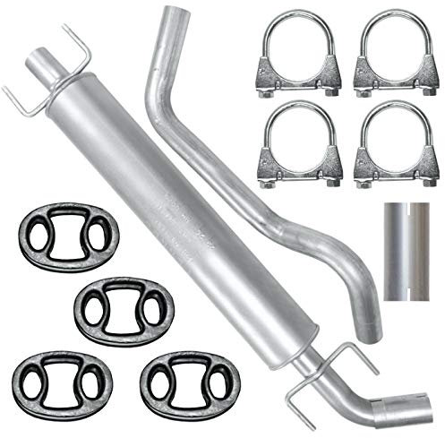 Adamot Mitteltopf Auspuff Mittelschalldämpfer für Opel Zafira A 1 I 1.6i 16V 1.8i 16V, Zafira B 2 II 1.6i 16V 1.8i 16V 2.2i 16V