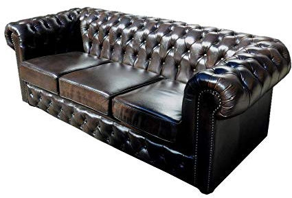 JVmoebel Chesterfield Sofa 3 SITZER Napoli Polster GARNITUR Cromer 2