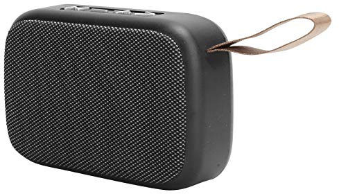 VBESTLIFE Bluetooth-Lautsprecher, Drahtloser Stereo-Subwoofer Tragbarer USB-Musik-Player mit UKW-Radio, Freisprechanrufe, Drinnen/Draußen(braun)