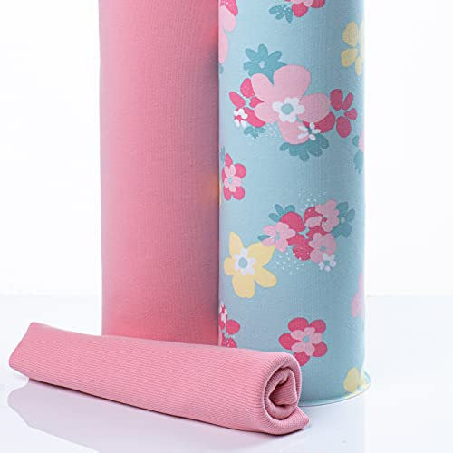 PAWOTEX French terry meterware Stoffe zum nähen French terry stoff kinder baby Baumwolle Jersey stoff jungen mädchen 150cm x 50cm oder 150cm x 100cm