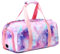 Seesack für Mädchen, Teenager, Kinder, Sporttasche, mit Schuhen und nassen Kleidungsfächern, zum Tanzen, Schwimmen, Übernachtung, Wochenend, Reisetasche, 03-Galaxy Pink
