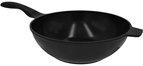 Steuber Aluguss Wok Ø30 cm, ceratherm-Premium Beschichtung, Induktion