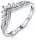 KUNSIR 925 Sterling Silber Ringe für Damen Liebesknoten Ringe Finger Federringe Schmuck Geschenke gekreuzte Ringe für Frauen mit Zirkonia Größe