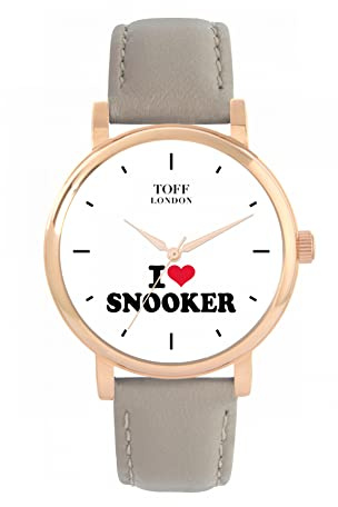 Toff London Ich Liebe Snooker Uhr Damen 38mm Gehäuse 3atm wasserdichtes Quarzwerk Luxus modisch