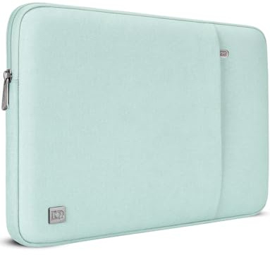 DOMISO 14 inch Laptop Case Sleeve Protective Cover Compatible with 15 inch MacBook Air M4 M3 M2,MacBook Pro,14-15 inch HP Dell ASUS Lenovo Chromebook,Waterproof Computer Cases Bag,Mint Green