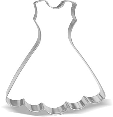 Cortador de galletas para vestido de novia de 4.4 pulgadas, acero inoxidable