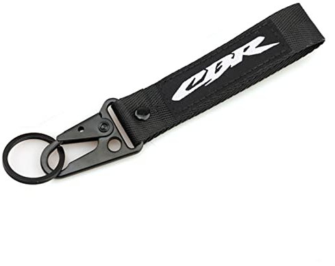 Motorrad Schlüsselanhänger Motorrad Schlüsselanhänger Etui Für HON-DA CBR250 CBR300 CBR500R CBR600RR CBR900RR CBR1000RR CBR1100XX Schlüsselanhänger Schlüsselanhänger Ring Schwarz