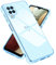 Micoden Kompatibel mit Samsung Galaxy A12 Hülle,Samsung Galaxy M12 Cute Herz Mädchen Weich Silikon TPU Galvanisierte Handyhülle Ultra Dünn Stoßfeste Schutzhülle Bumper Case für Samsung A12/M12,Blau