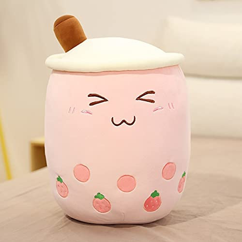 25-70cm Bubble Tea Cup Peluche Jouet Oreiller Alimentaire en Peluche Lait Thé Poupée Lait Thé Tasse Oreiller Coussin Enfants Jouets Cadeau d'anniversaire 70cm Rose
