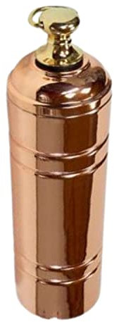 CopperGarden Wärmflasche aus Kupfer I 1,5 Liter Wärmeflasche I temperaturbeständig bis über 230°C I Kupfer Wärmflasche mit 360° Wärmeabgabe I Mini-Heizung für Zelt & Camper