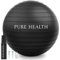 Exercise Fitness Swiss Yoga Ball - Anti Burst Extra thick with Hand Pump for Home Gym -Birthing Ball for Yoga, Pilates, Fitness, Pregnancy & Labour (XL (78-85 cm), Black)