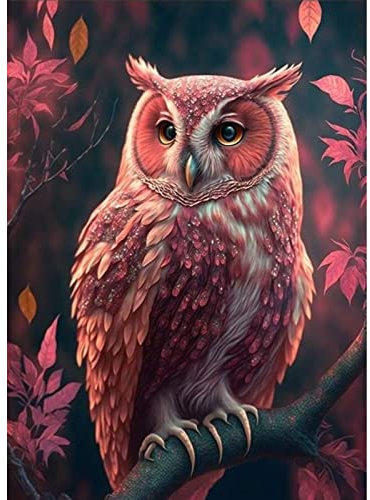 DAERLE Diamant Painting Bilder Eule Diamond Painting Diamond Painting Kinder Diamond Painting Set Eule Diamond Painting Erwachsene Diamanten Malerei Kits Diamanten Dekoration 30x40cm