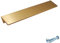 M4TEC Bar Kitchen Cabinet Handles, Kitchen Cupboard Door Handles, Wardrobes and Drawers, Bedroom Furniture Finger Edge Pull Handle Brushed Brass. VE8 Series: 64 mm
