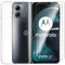 Tsinwe Funda + 2Pcs Cristal Templado para Motorola Moto G14, Protector de Carcasa Suave Transparente Caso TPU Gel Silicona Protectora con HD Película para Motorola Moto G14