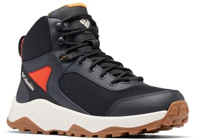 Columbia Trailstorm Ascend Waterproof Mid, Wasserdichte mittelhohe Trekking- und Wanderstiefel, Black/Super Sonic,