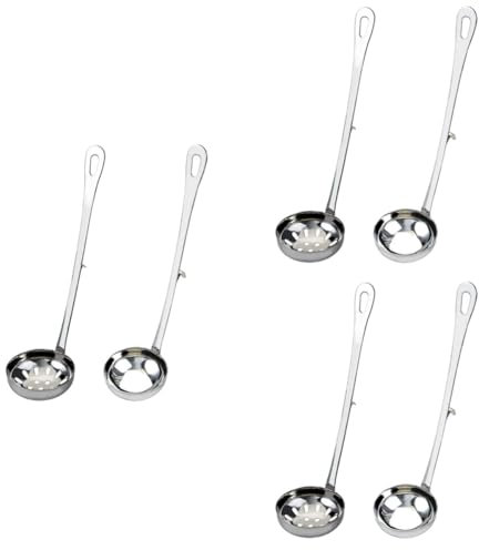 MAGICLULU 6 Pièces cuillère de cuisine écumoire à fondue métal cuillères à soupe filtre cuillère de service alimentaire cuillères en acier inoxydable nourriture passoire Monstre du Loch Ness