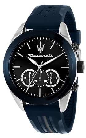 Maserati Montre Homme, Chronographe, Analogique, Bracelet Acier, Collection Traguardo - R8871612046
